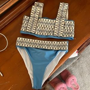 Blue bikini